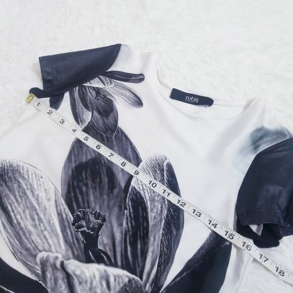 cut25 Yigal Azrouel Lambskin Sleeves Blouse - Picture 7 of 15